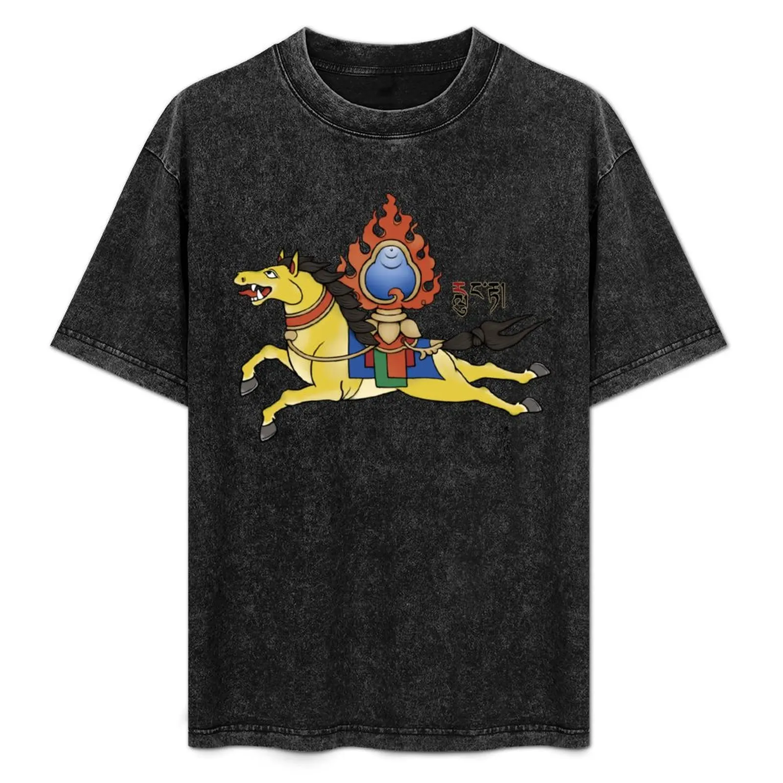 

Buddhist Windhorse - Rlung Rta Protective Force T-Shirt Halloween Theme T-Shirt