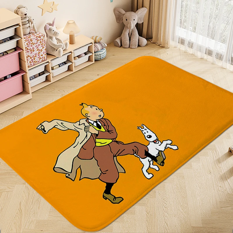 

Custom Rug A-Tintins Aesthetic Modern Home Decoration Carpet House Interior Entrance Mat Veranda Floor Mat Carpet for Bedroom