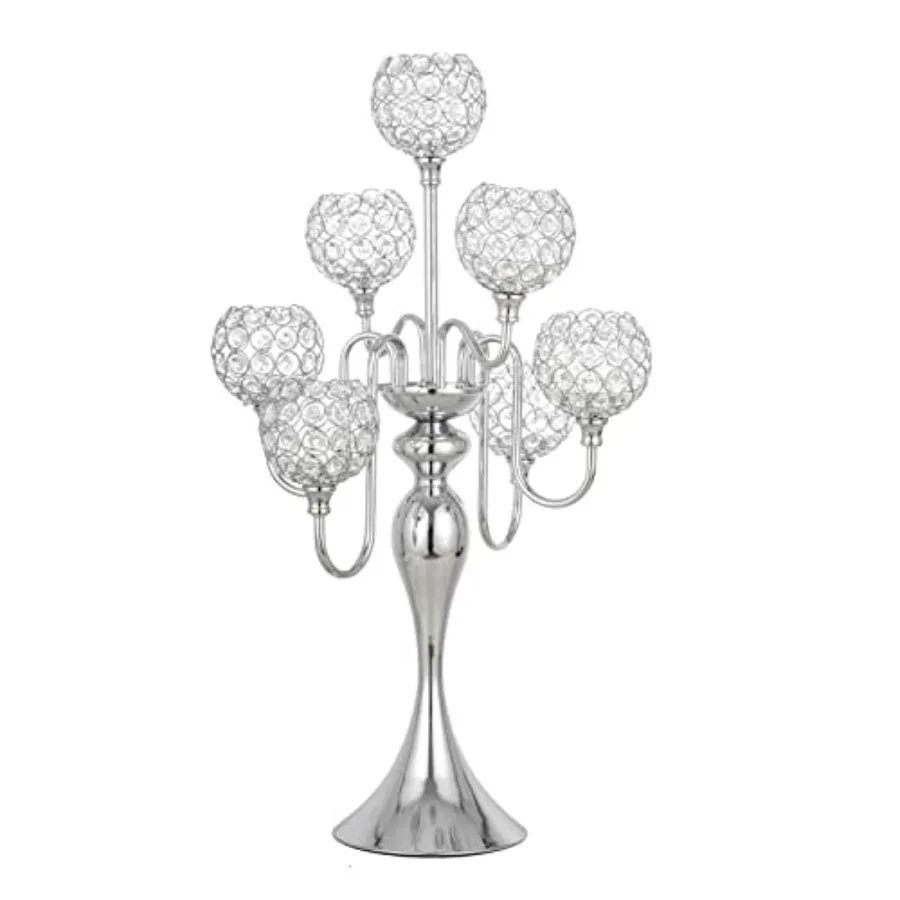 

Candle Holders for Table Centerpiece Tall Crystal Candelabra Home Wedding Decor Christmas Decorations Centerpieces for Dinner P
