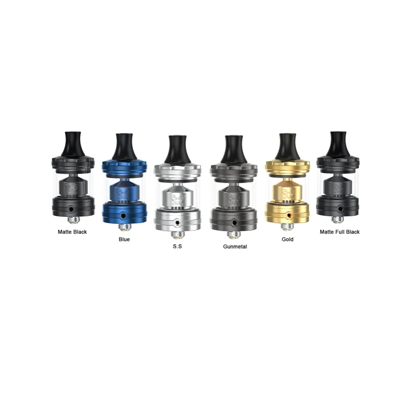 اصلی Hellvape Dead Rabbit MTL RTA ٹینک 23mm 2ML/4ML سنگل کوائل ایٹمائزر 0.7ohm Ni80 Clapton Vape Vaporizer 510 Drip Tip