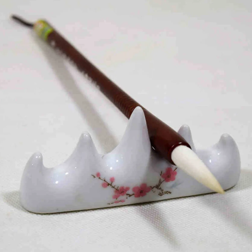 

4 Pcs Pen Stand Ink Writing Brush Support Holders Chinese Rack Calligraphy Practical
