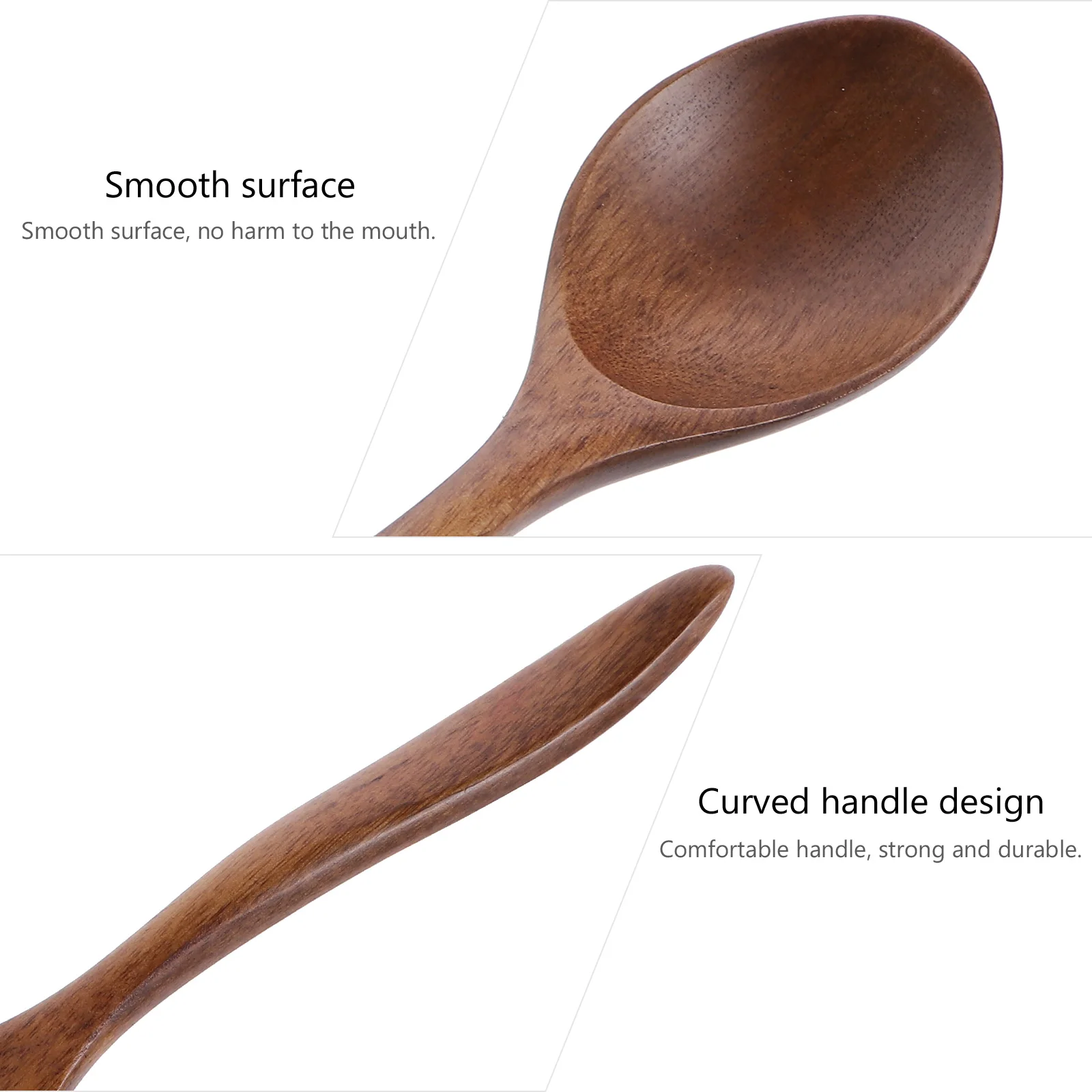 

6Pcs Honey Wooden Spoons Japanese Style Stirring Spoon Kitchen Tool Coffee Mixing Ladle Honey Drip Scoop Serving Spoon