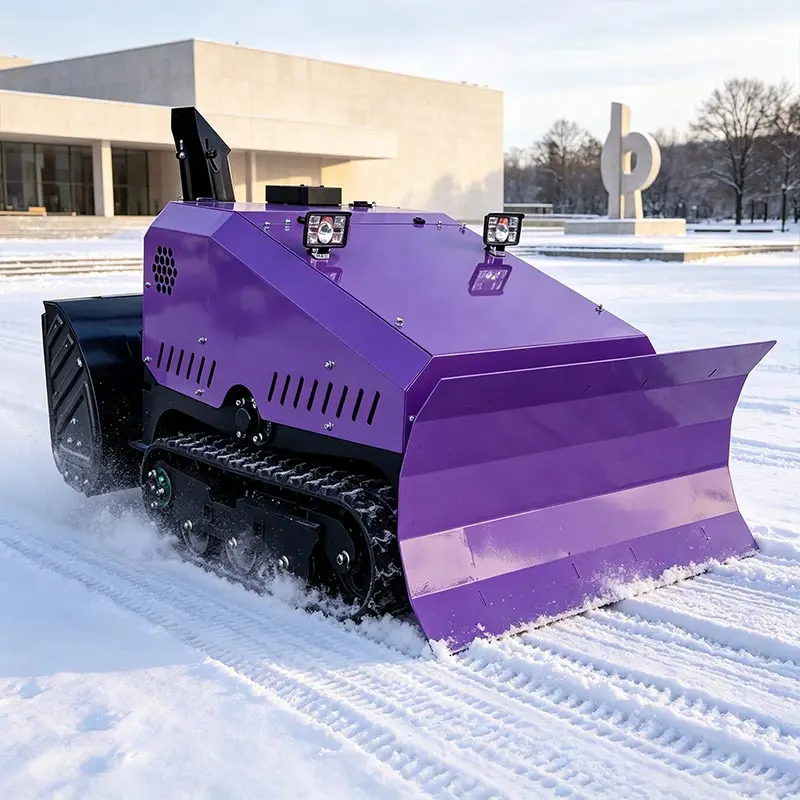 Commercial Multi-Functional 16HP Diesel Remote Control for Mountain Road and Slope Snow Removal Tracked Snow Blower