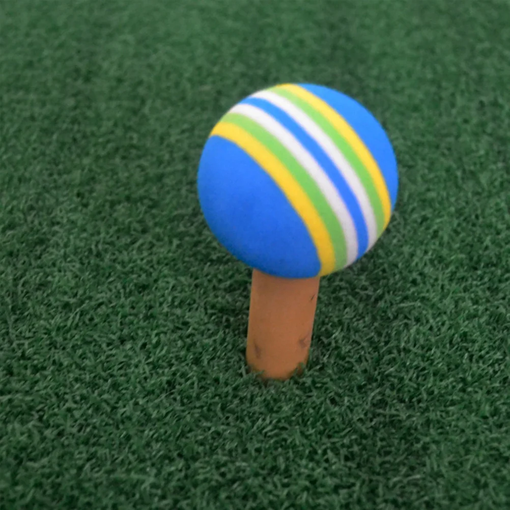 20 Buah Bola Latihan Golf Spons Lembut Berwarna Pelangi Ringan Alat Bantu Latihan Dalam Ruangan Bola Spons Tembakan Pendek