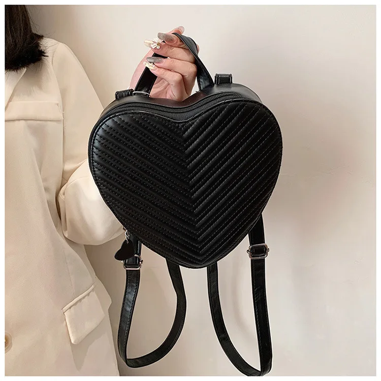 

Popular Backpack, Fashionable Personalized Heart-shaped Handbag, Trendy Versatile Women's Bag