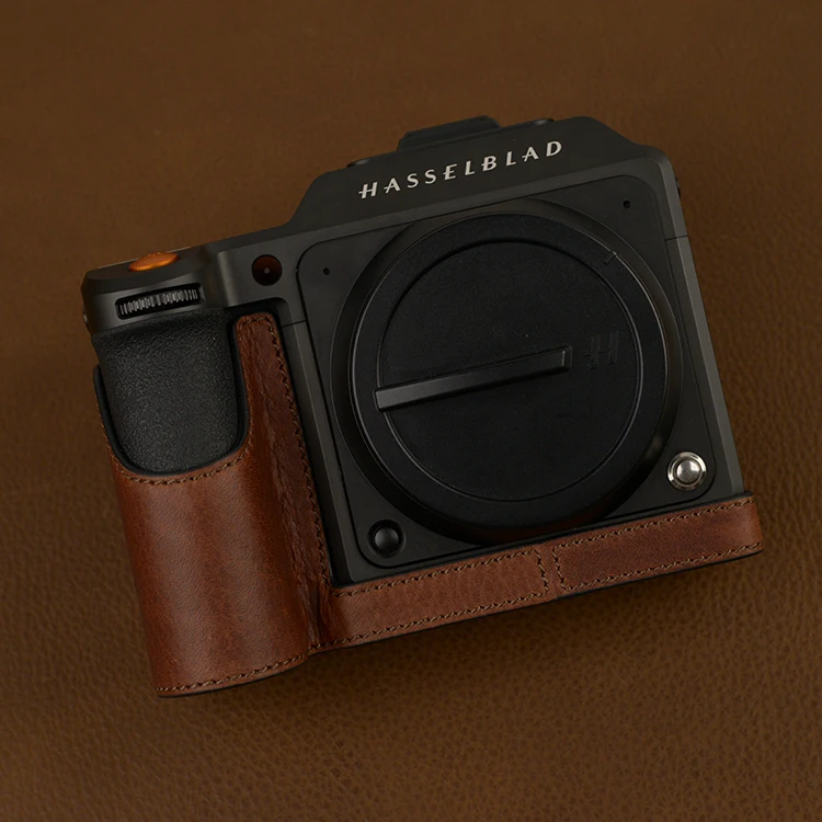 For Hasselblad X2D Camera Genuine leather cowhide Bag Body Genuine Leather Half Case Bag