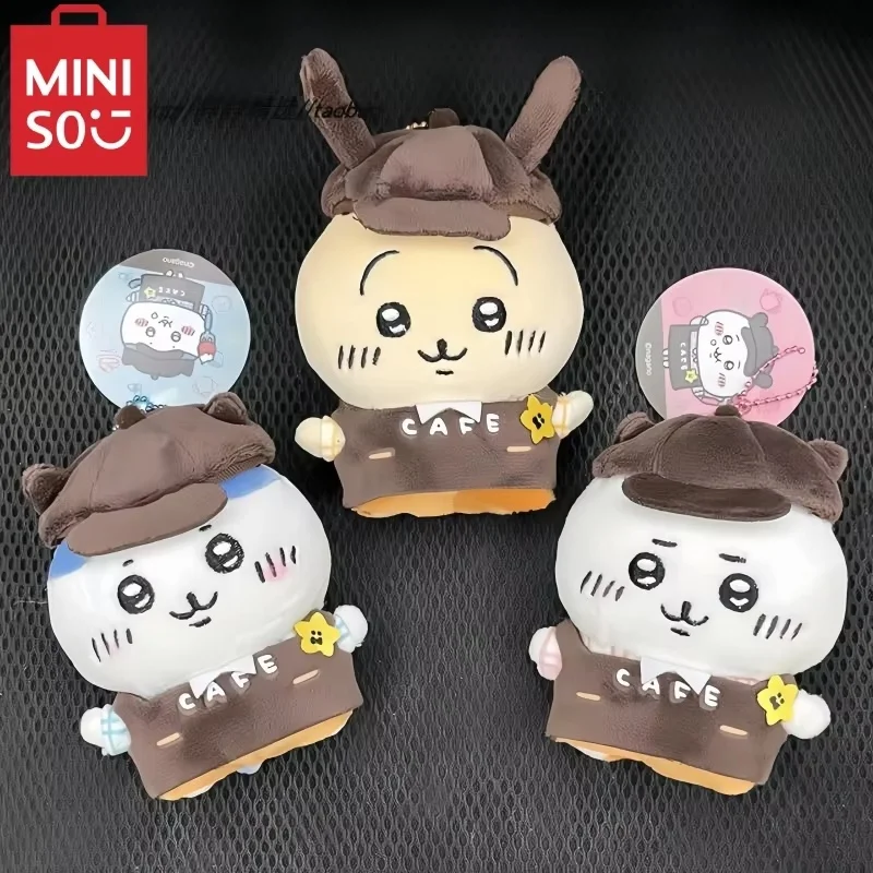 Pendentif en peluche de la série Coffee, porte-clés, décoration de sac, cadeaux mignons, Hachiware Usagi Kawaii, Hot Chiikawa Rick, Peripharrate