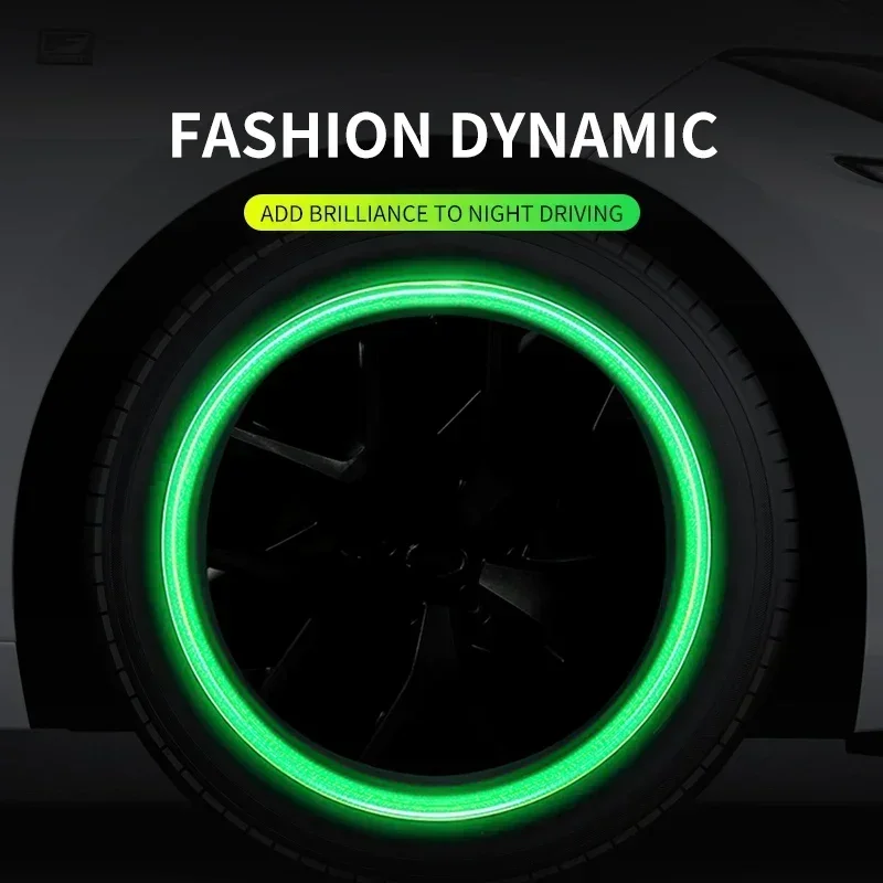 4pcs New Luminous Car Tire Valve Caps Wheel Tyre Rim Stem Covers For Toyota GR GAZOO RACING Toyota Yaris Hilux Corolla Prius