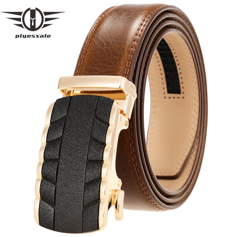 

Luxury Designer Brown Genuine Leather Belt For Men Dress Cinto Masculino Waist Belt Waistband Strap cinturones para hombre B724