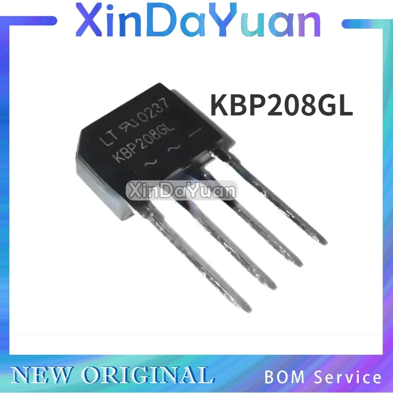 10 pcs KBP208GL KBP208G  KBP208 LCD Power Supply Board Power Adapter Rectifier Bridge Stack Secondary Tube