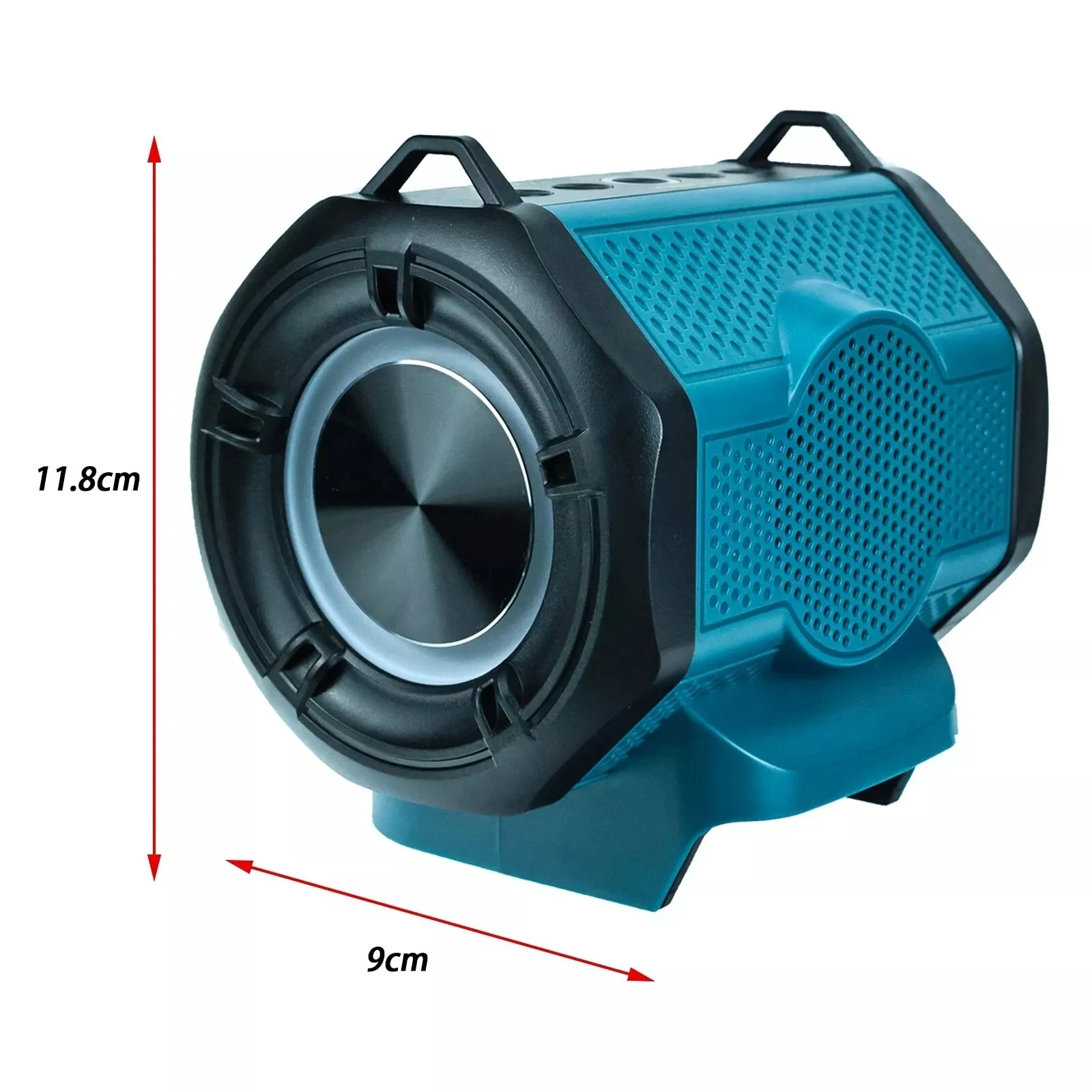 Bluetooth Speaker for Bosch 18V Li-ion Battery With USB Type-C Port Cordless Small Speaker for Jobsites, Home and Party