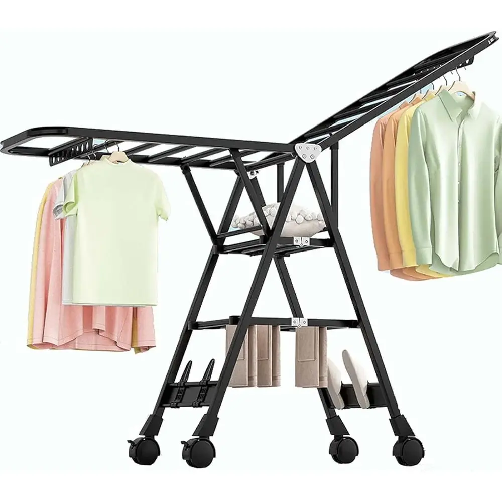 

Регулируемая 3-уровневая складная сушилка для одежды для внутреннего использования