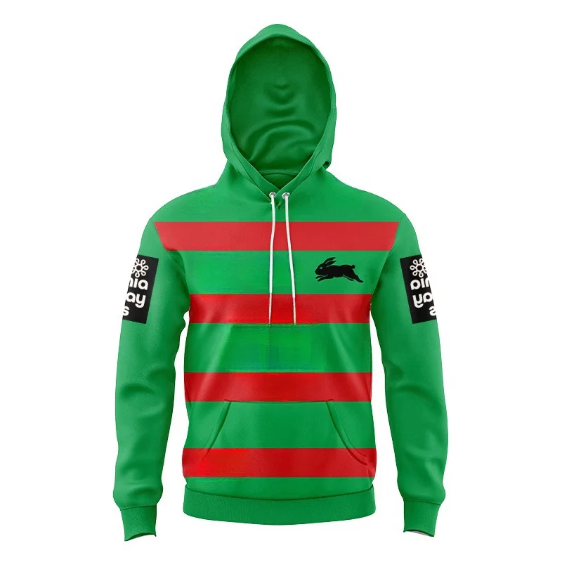 

KIDS HOODIE South Sydney Rabbitohs 2024 home jersey for men(Custom name and number )