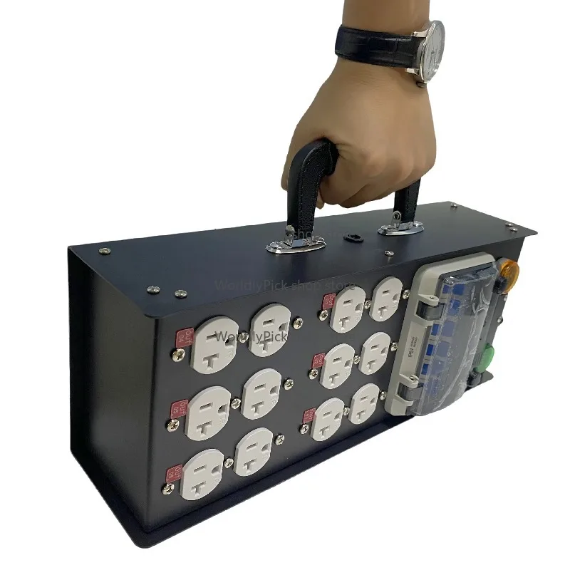 Portable Power Distribution 50A Input 20A Outputs with 50A Plug for Efficient Electrical Management