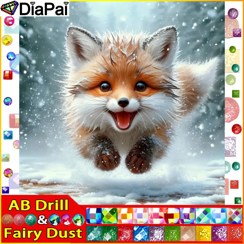 DIAPAI Fairy Dust AB Diamond Painting Full Square/Round Drill 5D DIY 