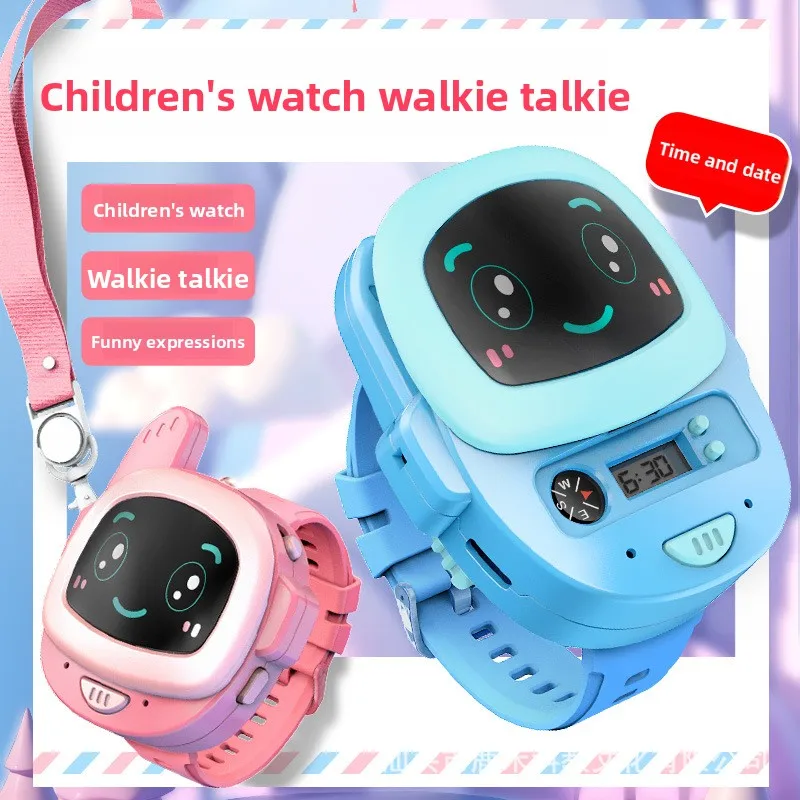 Kids Watch Walkie Talkie, Wireless Two-way Radio with Flash Light, Electronic Communication Toy, Outdoor Gift for Children
