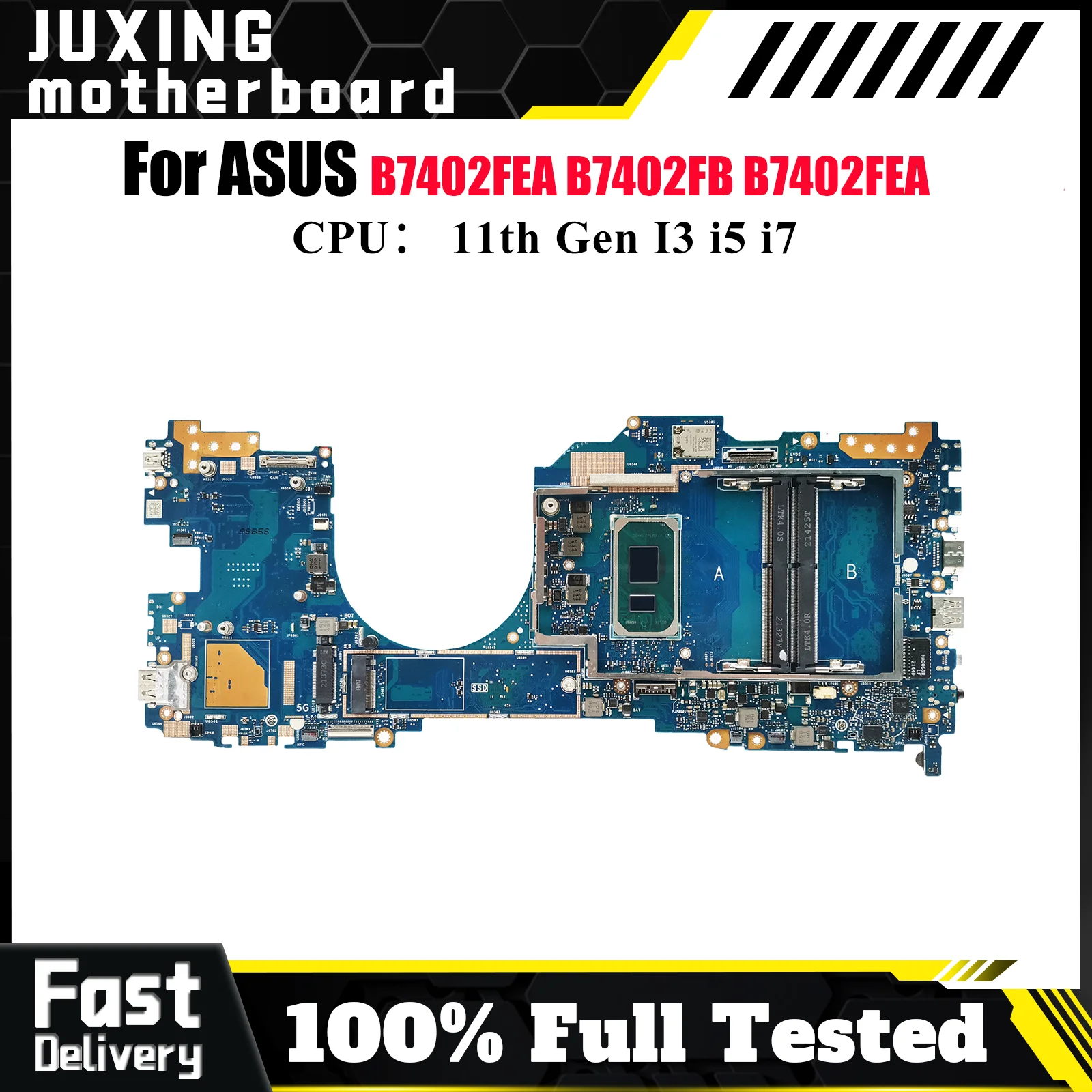 

B7402FEA Материнская плата для ноутбука ASUS ExpertBook B7402FBA B7402FEA B7402F Материнская плата для ноутбука с 11-го поколения I3 i5 i7 100% тест в порядке