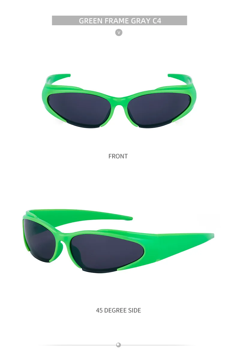 Neue y2k Sport Punk Sonnenbrille Frauen Männer Luxusmarke Mode Retro 2000's Brillen Vintage Steampunk Sonnenbrille Sonnenbrille uv400 – Detail 20
