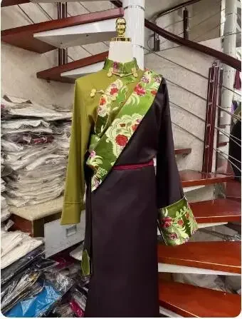 Chemises Tibétaines Chinoises pour Femmes, Ensembles de Robe, Costumes de Scène de Performance, Printemps et Automne