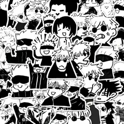 Jujutsu Kaisen Anime Stickers Gojo Satoru Kawaii Childrens Stationery Student Message Collection Gift Waterproof Diy Phone Case