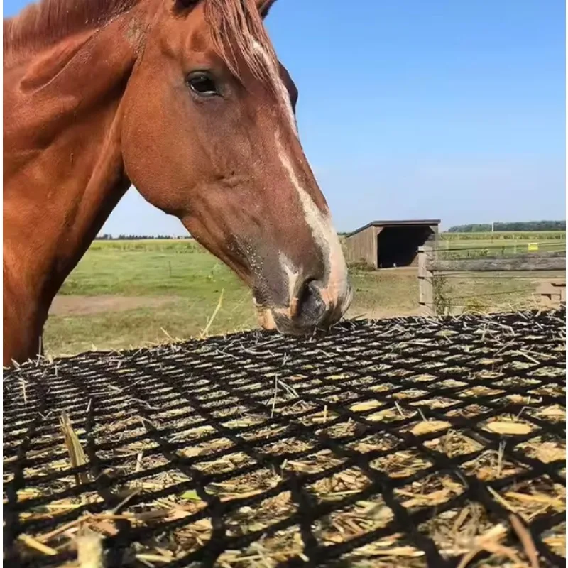 Green Slow Feeder Bag Horse Hay Net for Animal Slow Feeding
