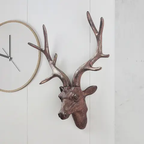 크리스마스 유럽풍 홈데코 동물 레진 피규어 사무실 현관 벽걸이 장식품 벽난로 방 장식 가을 신상품