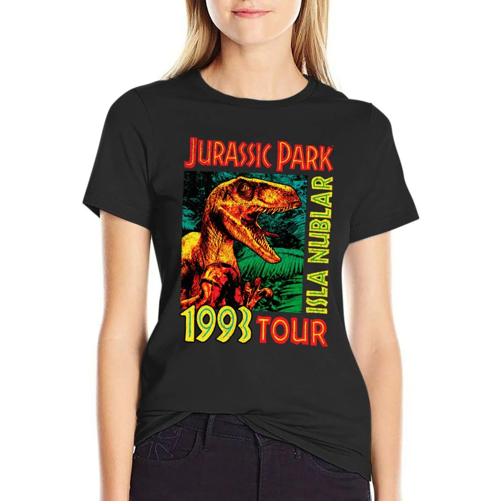 

Classic Jurrassix Party T-Shirt cute tops anime clothes black t shirts for Women
