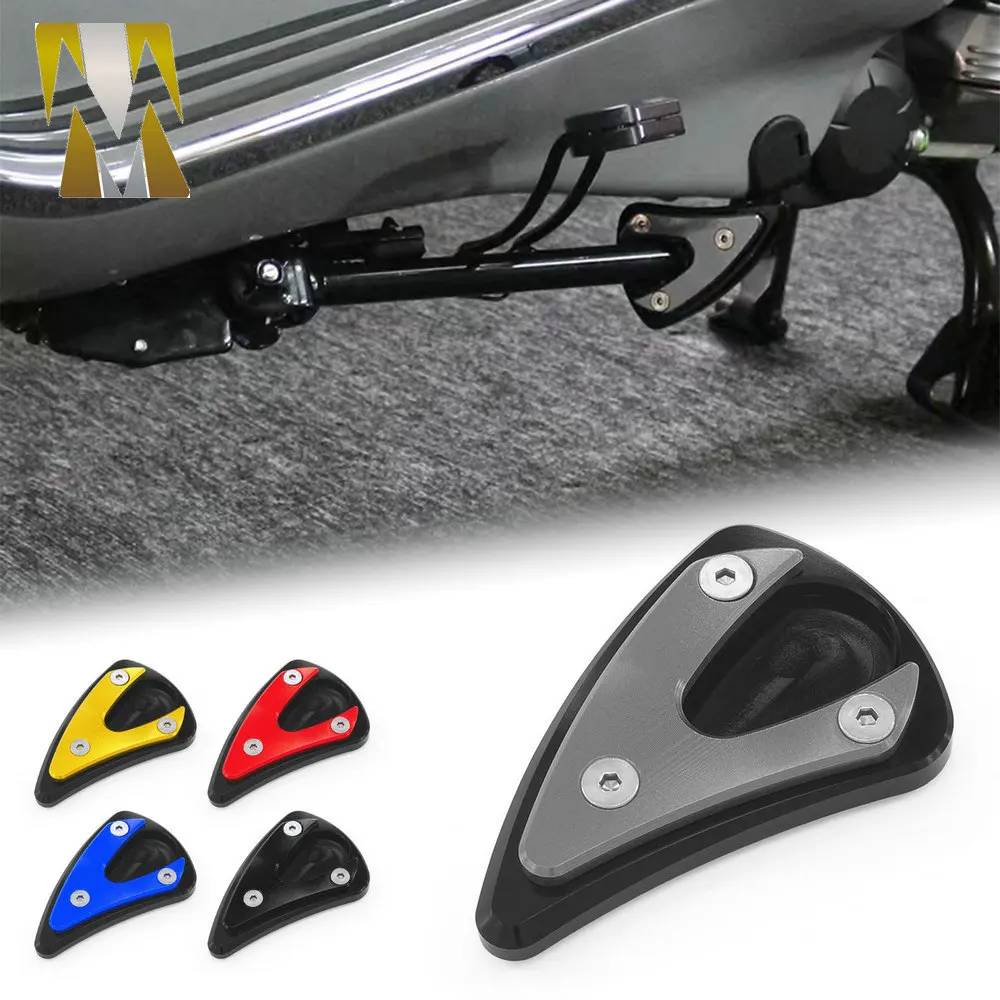 

Motorcycle Accessories Foot Side Stand Auxiliary Pad Kickstand Support Plate Extensio For Vespa Sprint Primavera 150 LX LXV