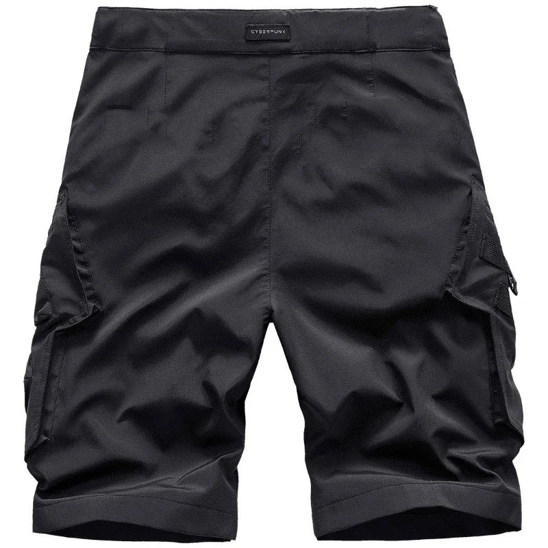 Streetwear Multi-pocket Functional Cargo Shorts Men\'s Summer New Casual Quarter Pants Quick Dry Sports Pants Trend Short Homme