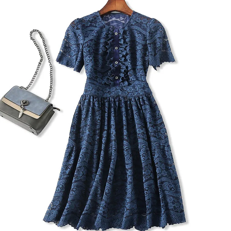 

Элегантная женская летняя юбка-миди А-силуэта с кружевной отделкой, утягивающая, модная, очаровательная, от бренда Selfwill