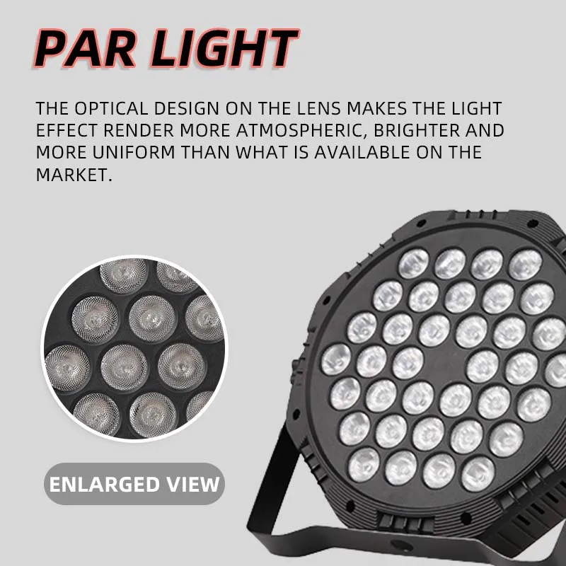 Disco Stage Light RGB DJ Party Strobe Lamp Festival Celebration Ball LED Lighting Fixture Wedding Bar Entertain Venue Laser Lamp