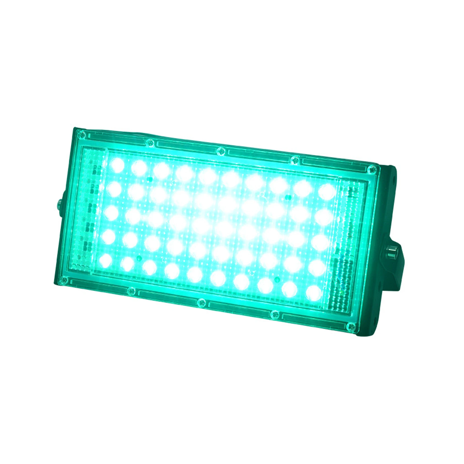 

50W Outdoor IP66 Waterproof Floodlight RGB LED Spotlight, Black, 20*12*2.8CM, AC220V, Warm White Cool White Red Blue Green