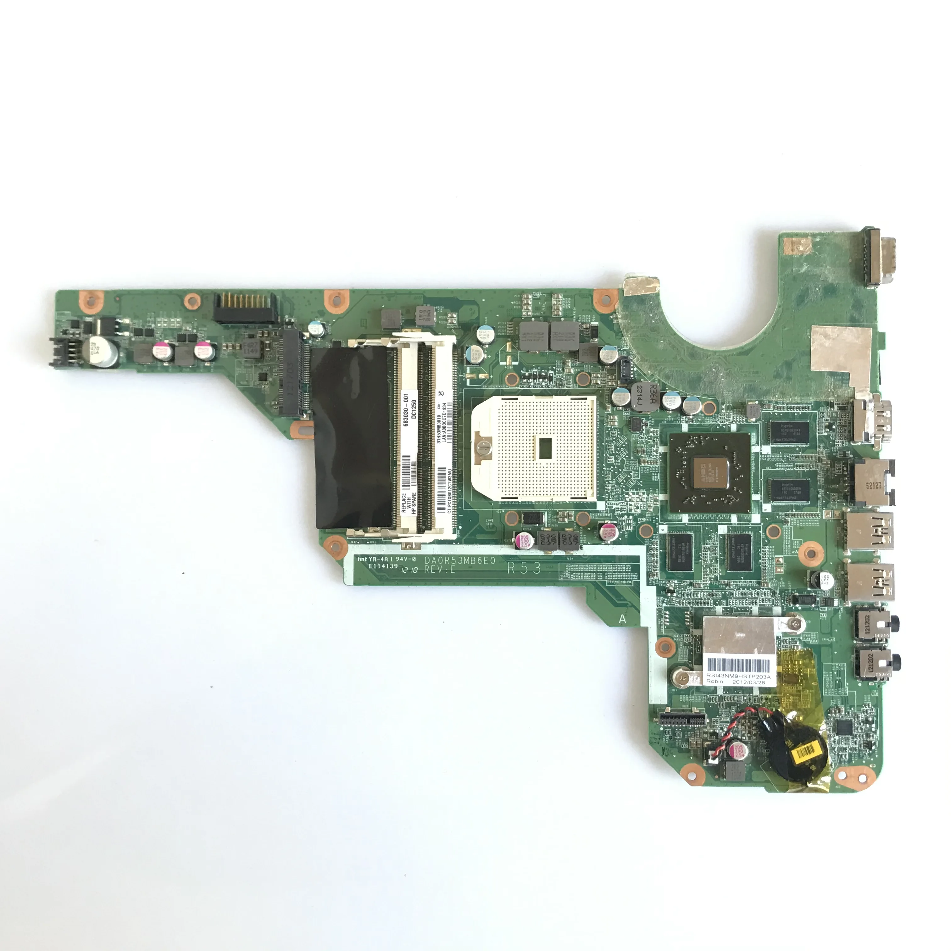 DA0R53MB6E0 DA0R53MB6E1 per HP G6 G4 G7 G6-2000 G4-2000 G7-2000 scheda madre del computer portatile 683030 -501 683030 -001 HD7670M GPU DDR3 Testato