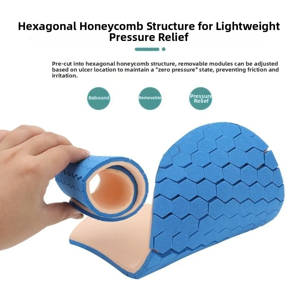 Adjustable Fit Shoe Insoles Lightweight Design Non-Slip Surface Orthotic Inserts Detachable Structure DIY Trimming