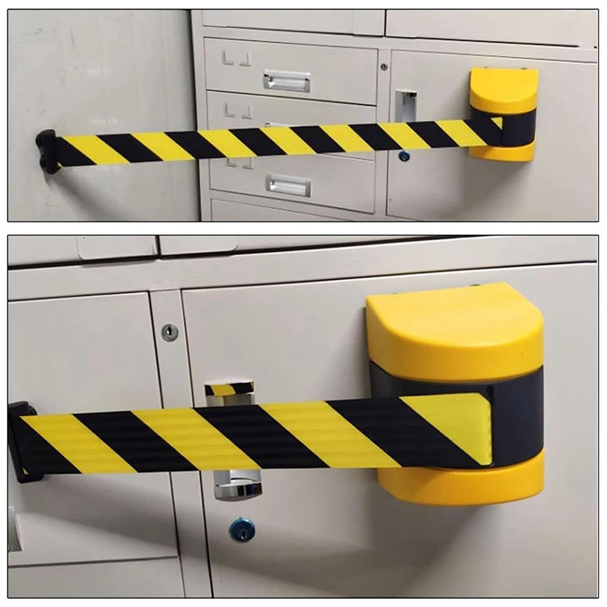 Magnetic Retractable Belt Barrier, Queue Barrier Belt with Magnetic Adsorption, 10M Safety Cordon Barrier HOT