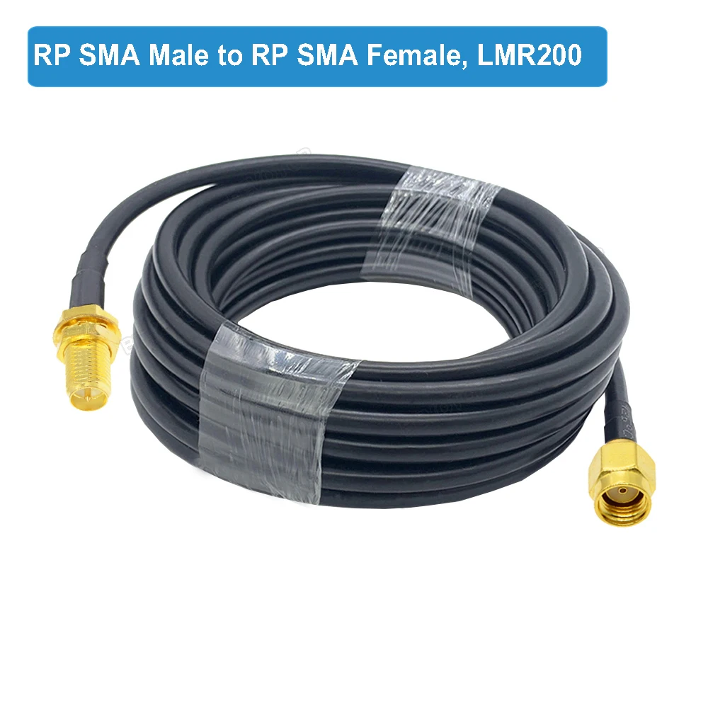 BEVOTOP LMR200 Cable SMA Male to SMA Male Plug 50-3 50ohm Low Loss RF Coaxial Cable Adapter WiFi Antenna Extension Cord Pigtail image 2