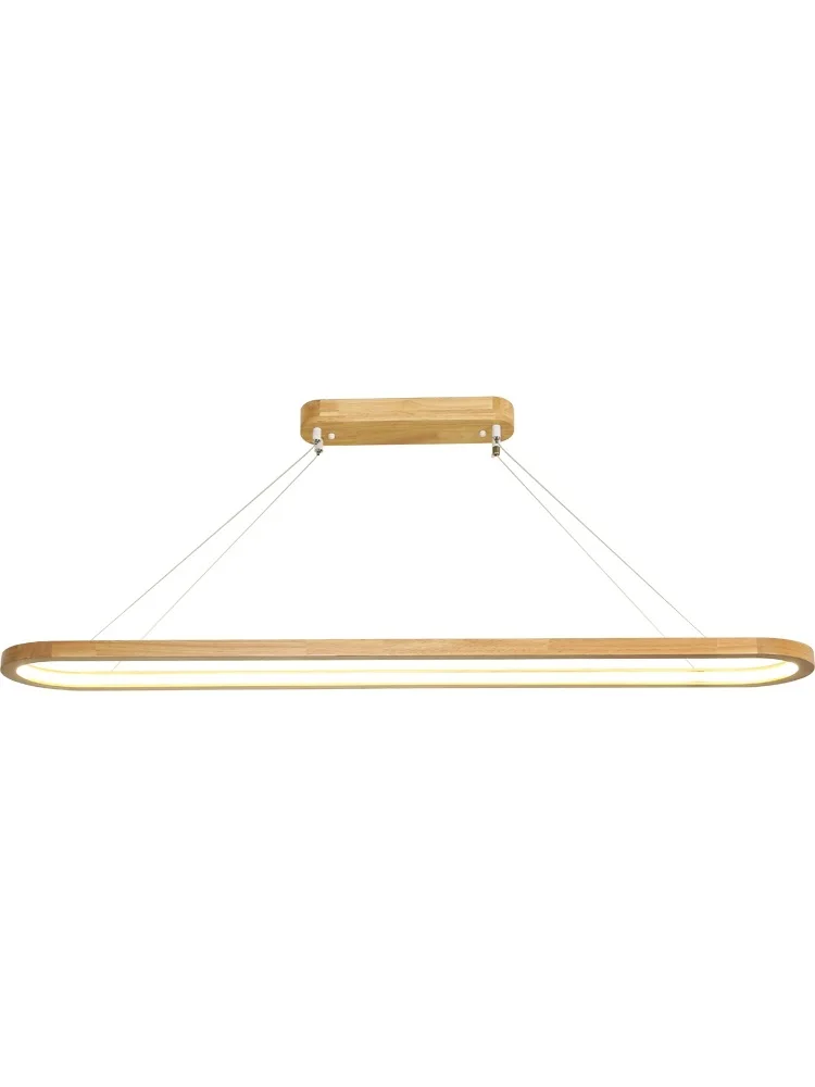 

New Chinese walnut color rectangular restaurant chandelier