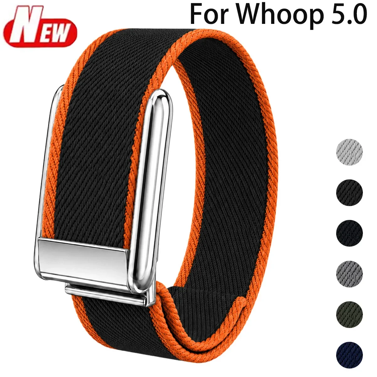 Nylon Loop Strap For Whoop 5.0 Sport Stretchy Watch Bracelet Soft Breathable Bracelet Correa For Women Men Accessories