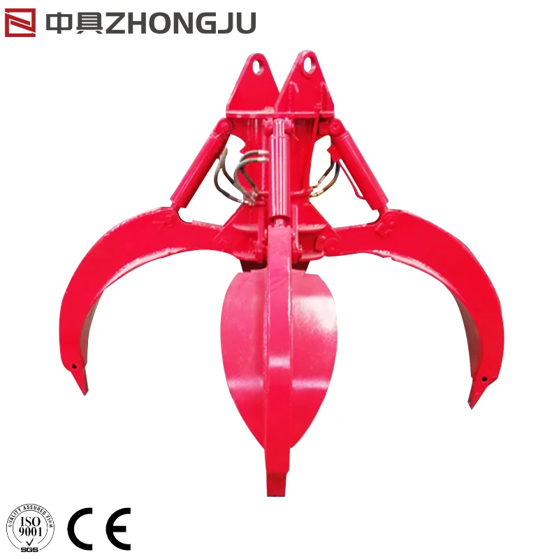 Multi-functional 5/4 Claws Orange Peel Grapple Multi Peel Grapple Multi Peel Clamp Used for Excavator