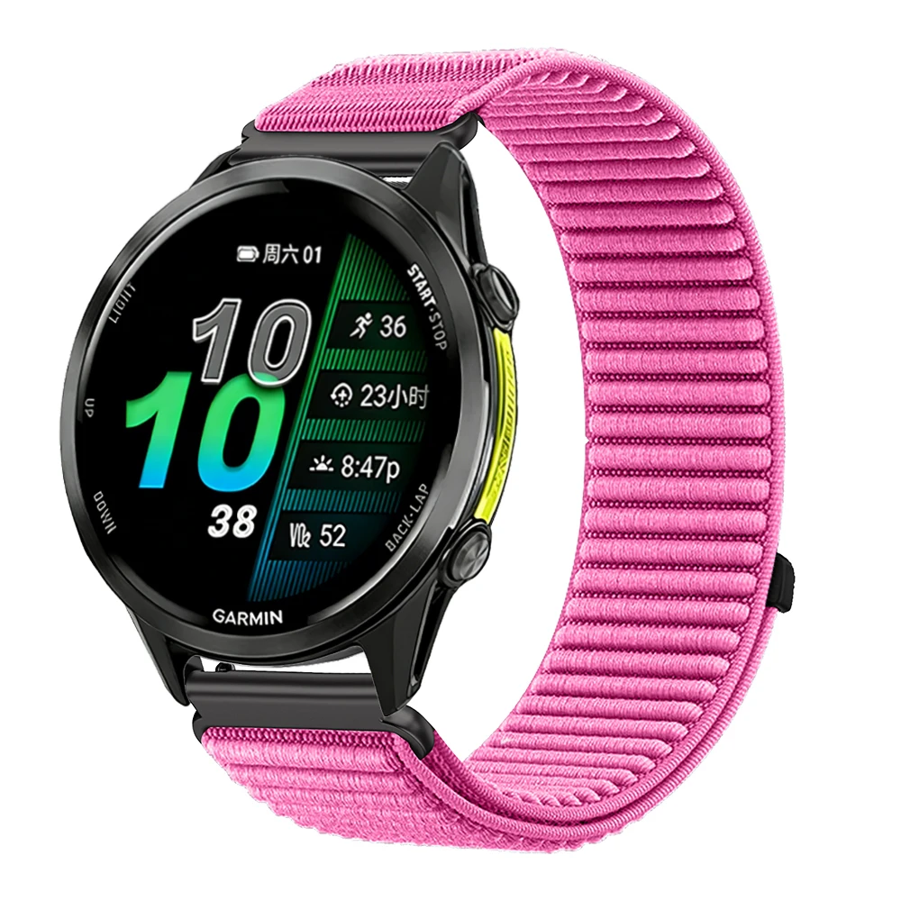 18/20/22mm Nylon Bandje voor Garmin Venu 4 3 3s Sq 2 Plus/Vivoactive 6 5 4 3s Gevlochten Armband voor Garmin Forerunner 255S 645 245