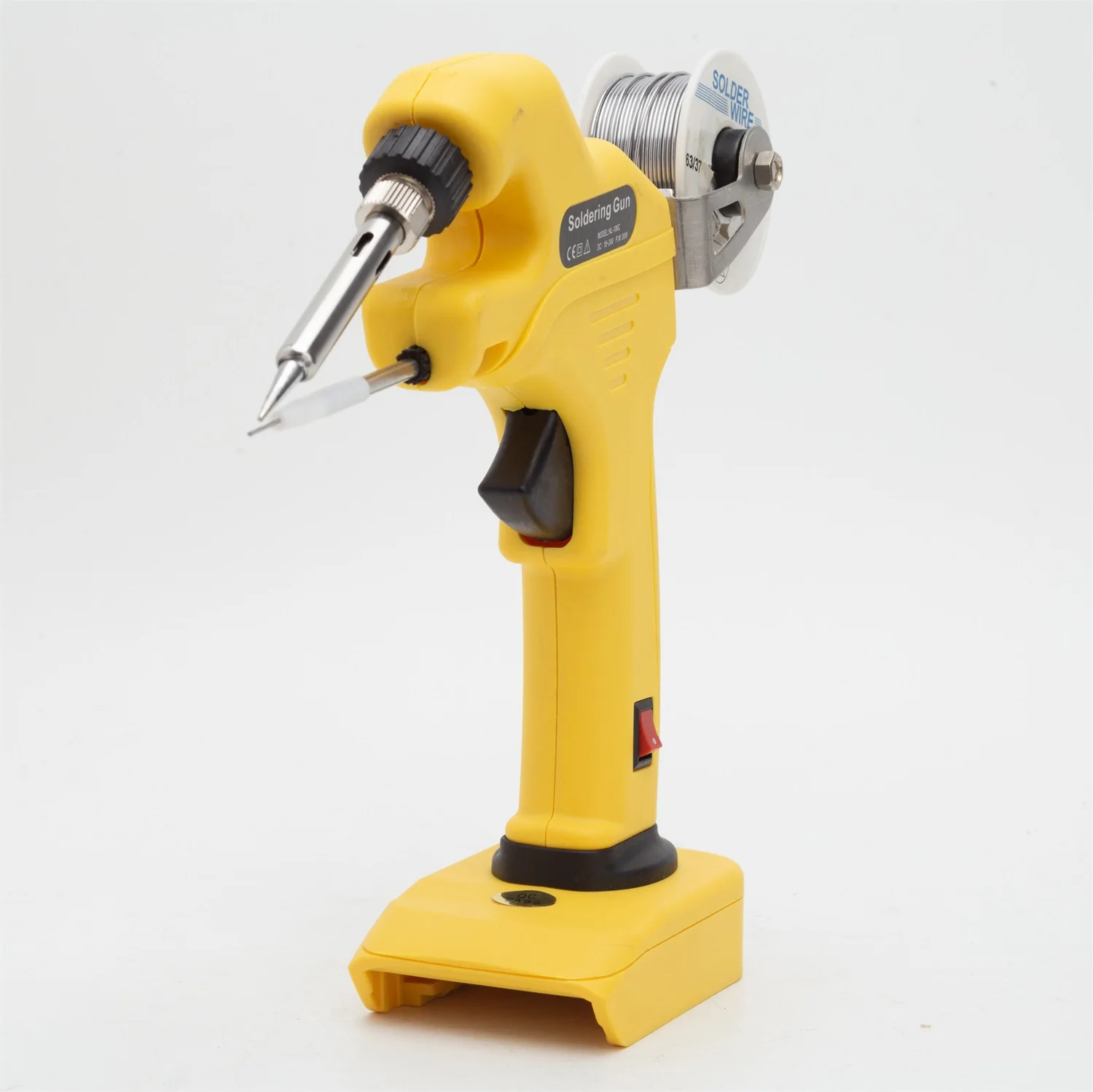 Wireless Electric Soldering Iron Gun For DeWalt 18V DCB Lithium Battery Automatically Send Tin Gun Soldering Welding Repair Tool