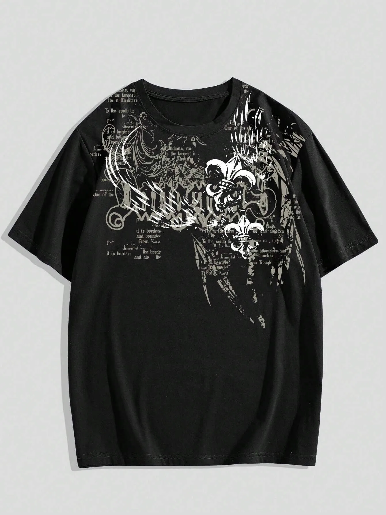 Das neue Herren-T-Shirt für den Sommer 2025, verfügt über einen lässigen, modischen, bequemen und atmungsaktiven 3D-Musterdruck