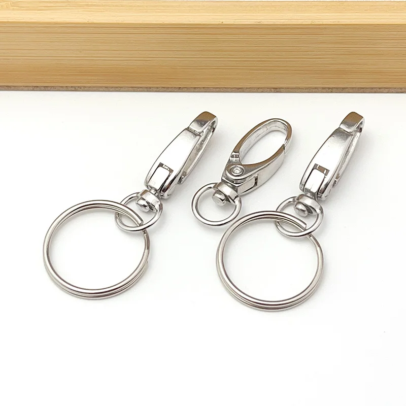 

10pcs Metal Wrap Chain Hook Zinc Alloy Rotating Key Ring Chain Case Bag Handbag Waist Chain Making Materials Found Accessories