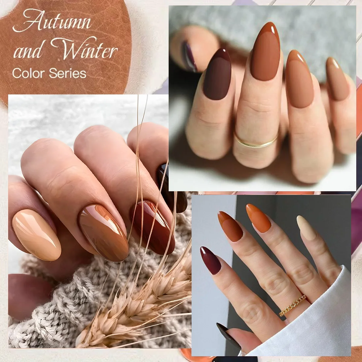 مجموعة طلاء أظافر جل VOKY 8 مل مكونة من 6 قطع - جل ملون LED عالي التطبع، مناسب لطلاء الأظافر الاحترافي للسيدات