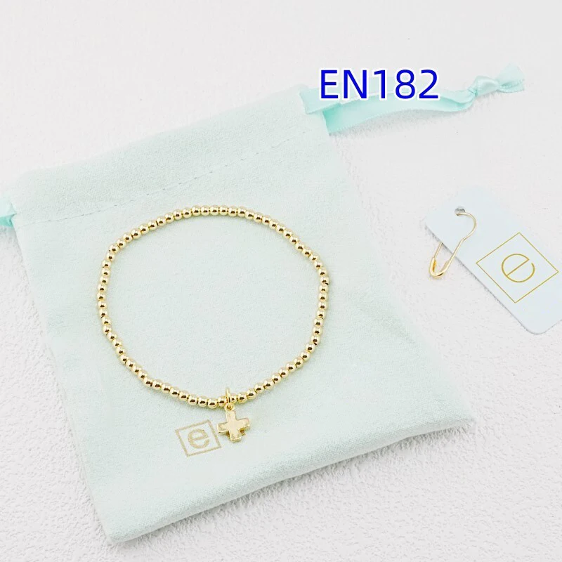 

VKVVA Fashion Jewelry Gold-plated Cross Round Beads Bracelet for Women Birthday Gifts, Unique Gift
