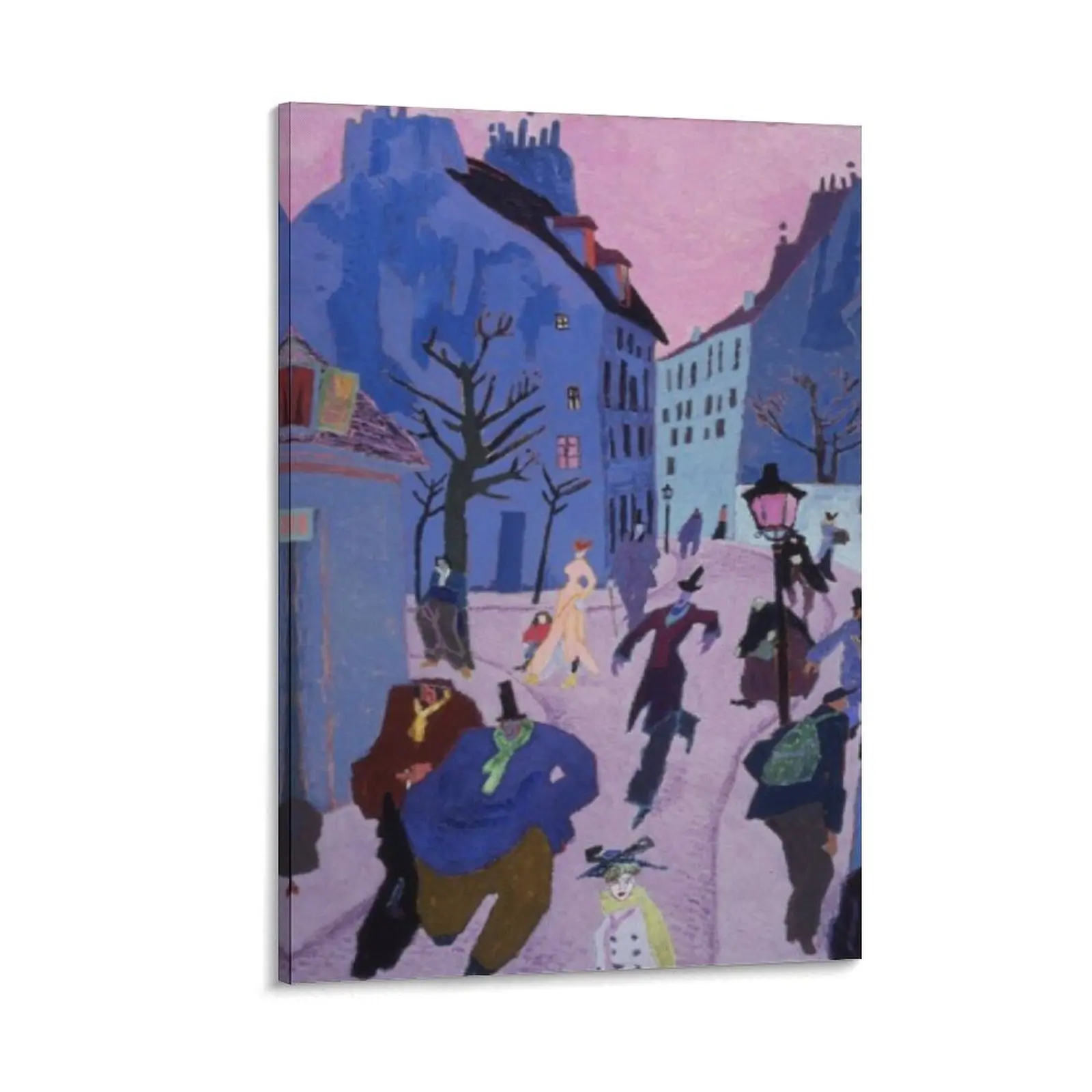 

Lyonel feininger blue art Canvas Painting anime poster Decorative painting for bedroom