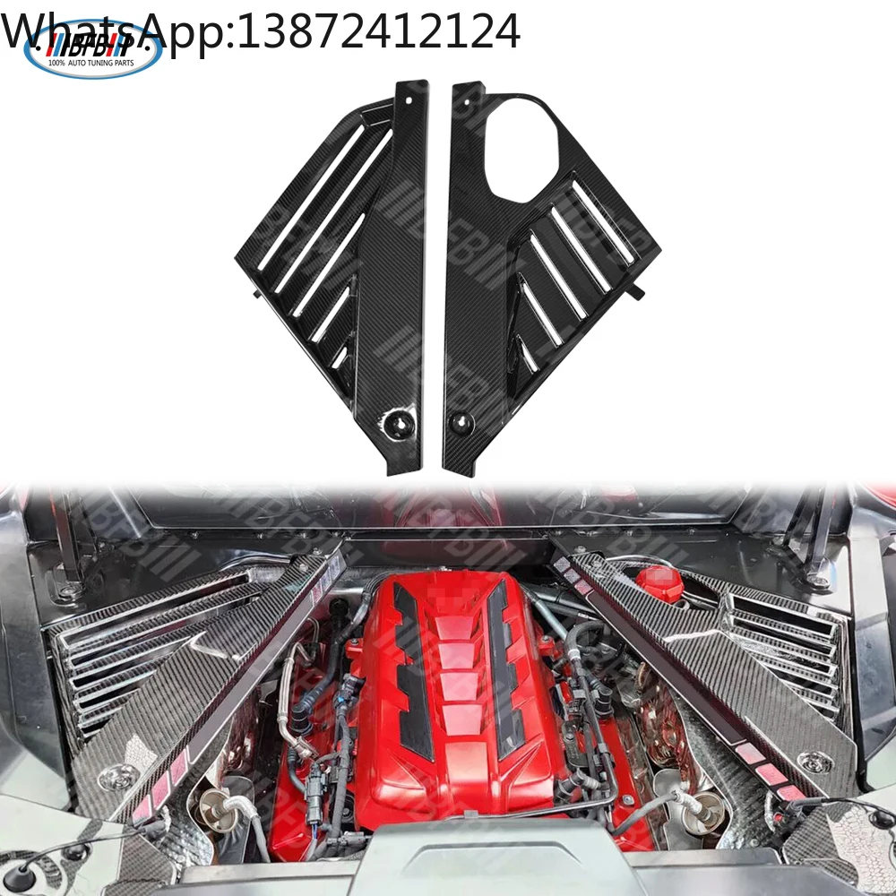 

For 2020-2024 Chevrolet Corvette C8 Replacement Engine Bay Cover Real Carbon Fiber New Condition