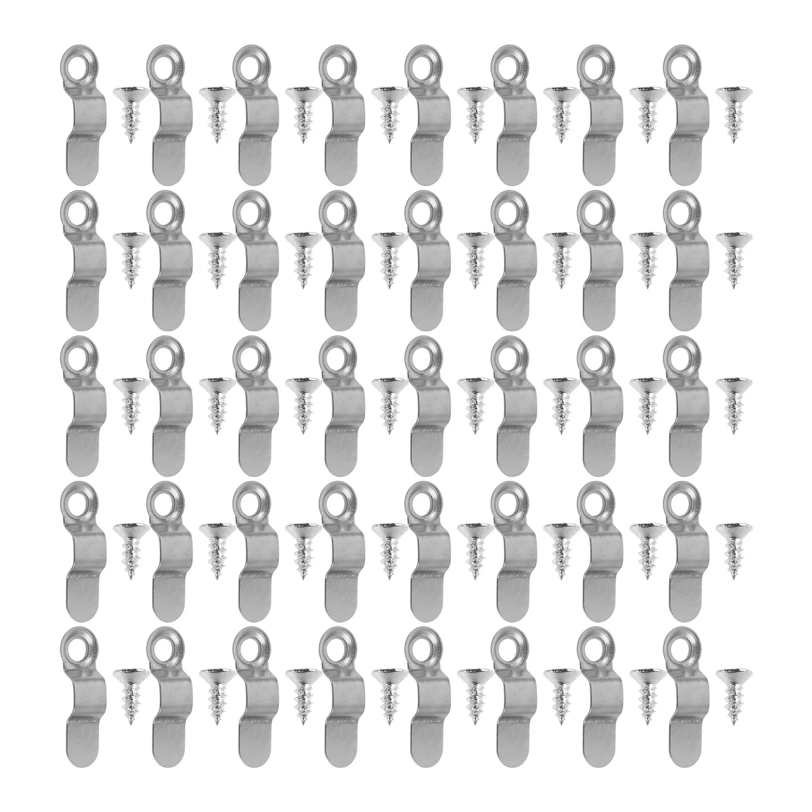120 unidades de sujetadores de marco de hierro con tornillos, botones giratorios resistentes para fotos, pósteres, obras de arte, soportes de galería