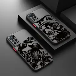 Matte Case For Xiaomi Redmi Note 13 11 12 12S 10 8 Pro 9 8T 9S 7 Cover for Redmi 10 K40 10C 9 12C Anime Painting O-One-Pieces