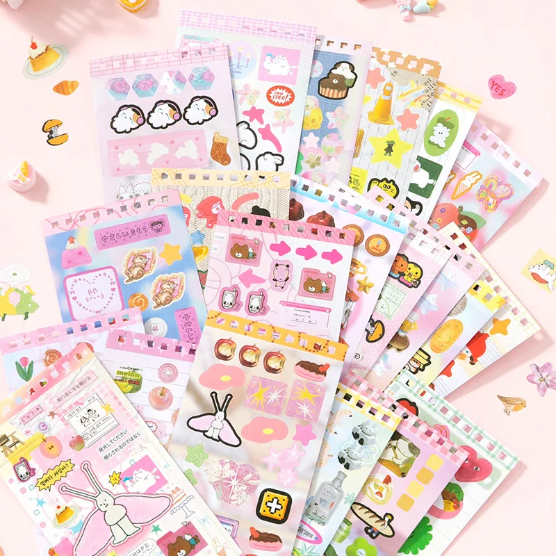 20 ورقة الكرتون ملصق كتاب لطيف الإبداعية كتيب ملصقات DIY بها بنفسك غير المرغوب فيه مجلة زجاجة ماء محمول الهاتف الديكور